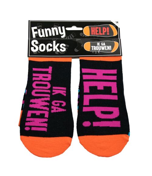 Funny socks - Help! Ik ga trouwen!