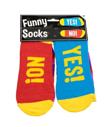 Chaussettes amusantes - OUI ! NON!