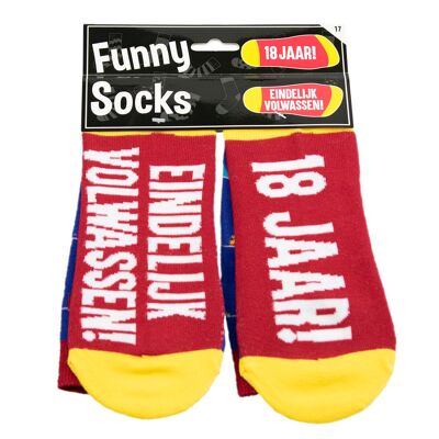 Funny socks - 18 jaar