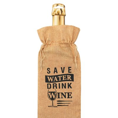 Bolsa de regalo con botella - Ahorre agua