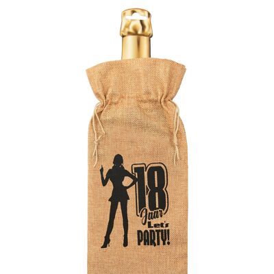 Bottle gift bag - 18 jaar