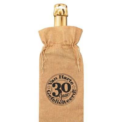 Sacchetto regalo bottiglia - 30 jaar