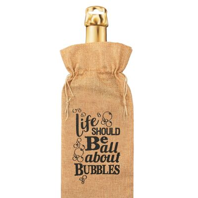 Bottle gift bag - Bubbles