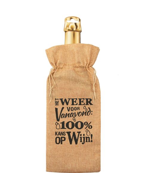 Bottle gift bag - Weersverwachting