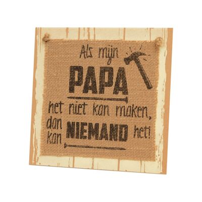 Wooden sign - Papa