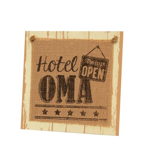 Wooden sign - Oma