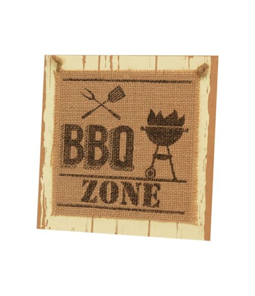 Wooden sign - BBQ Zone