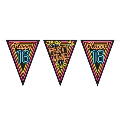 Neon party flags - 16