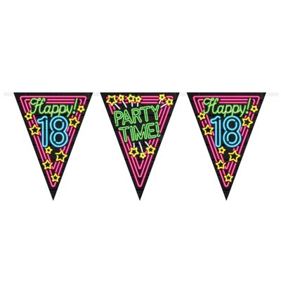 Neon party flags - 18