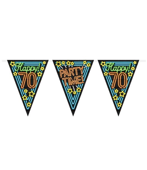 Neon party flags - 70