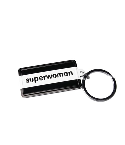 Black & White keyring - Superwoman