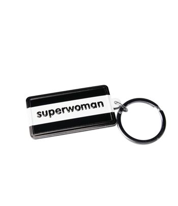 Porte-clés Noir & Blanc - Superwoman