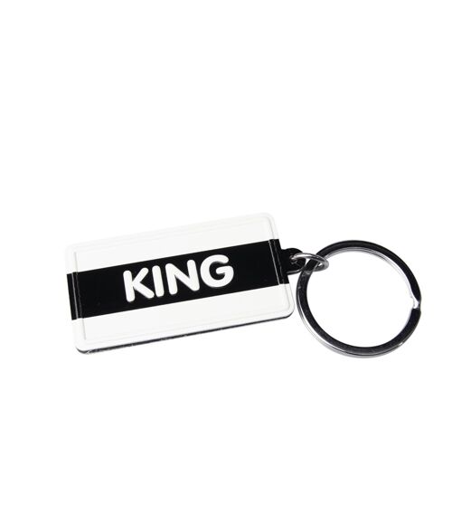 Black & White keyring - King