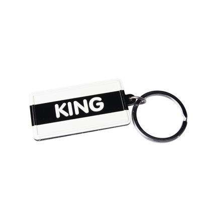 Black & White keyring - King