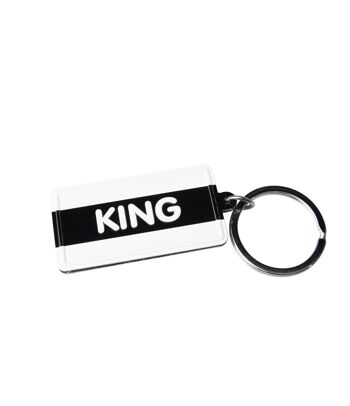 Porte-clés Noir & Blanc - King