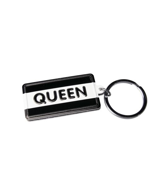 Black & White keyring - Queen