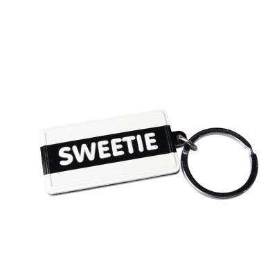 Black & White keyring - Sweetie