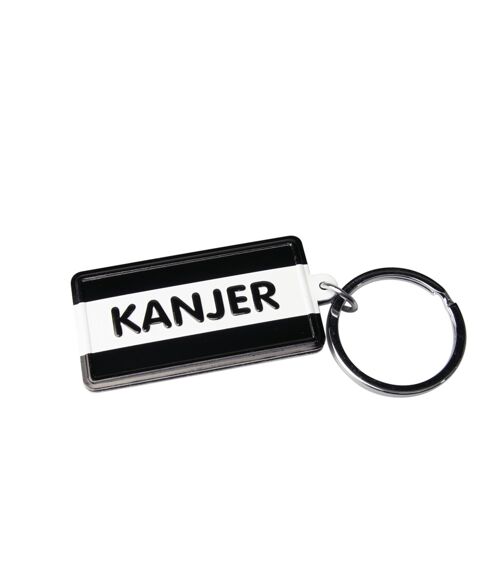 Black & White keyring - Kanjer