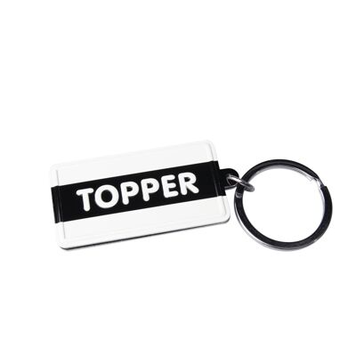Llavero blanco y negro - Topper