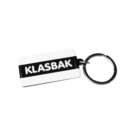 Llavero blanco y negro - Klasbak