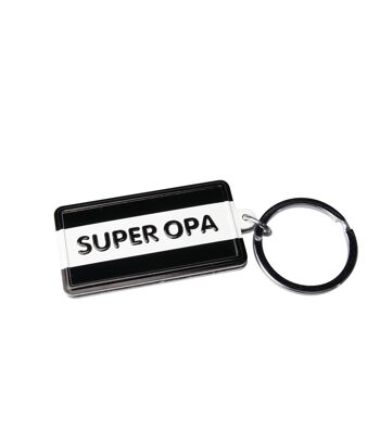 Porte-clés Noir & Blanc - Super opa