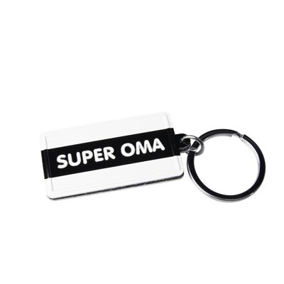 Black & White keyring - Super oma
