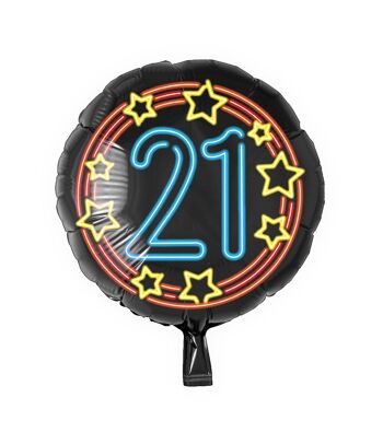 Ballon feuille néon - 21