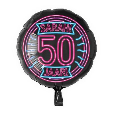 Neon Folienballon - Sarah 50