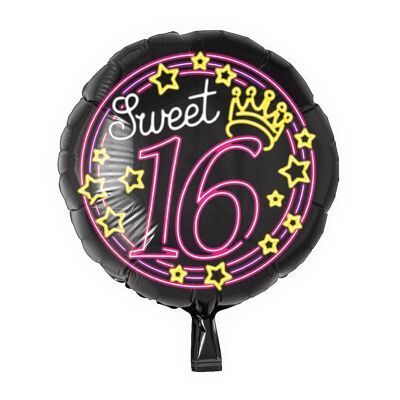 Neon Foil balloon - Sweet 16