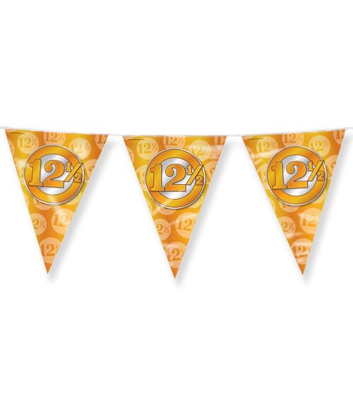 Party Flags foil - 12,5 jaar getrouwd