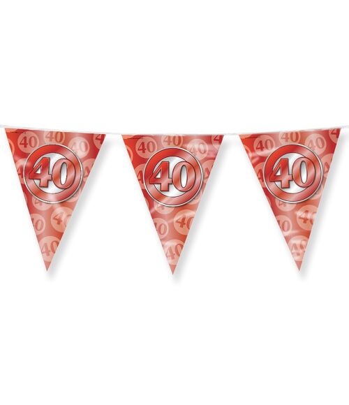 Party Flags foil - 40 jaar getrouwd