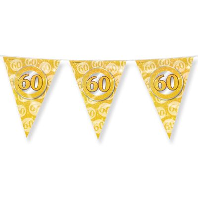 Party Flags foil - 60 jaar getrouwd