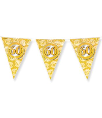 Party Flags foil - 60 jaar getrouwd