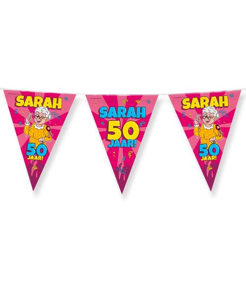 Party Vlaggen - Sarah cartoon