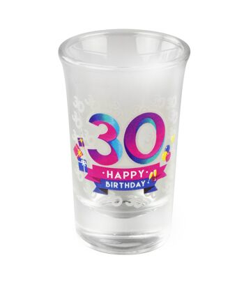 Verres à liqueur Happy - 30 jaar