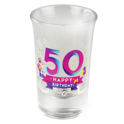 Happy shot glasses - 50 jaar