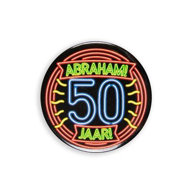 Botón de neón - Abraham 50