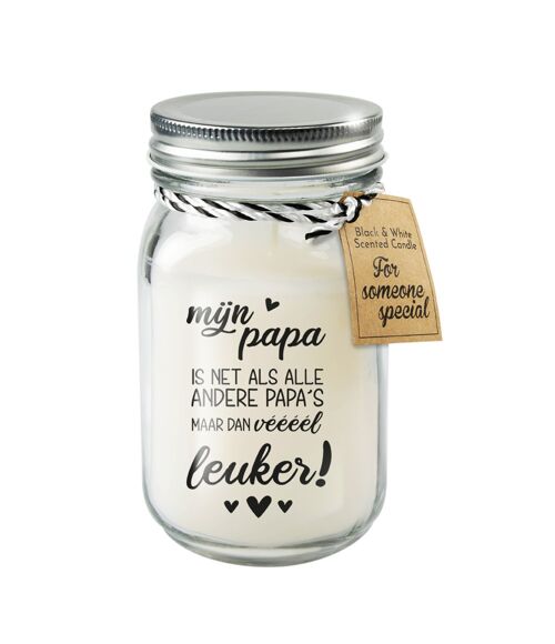 Black & White scented candles - Papa