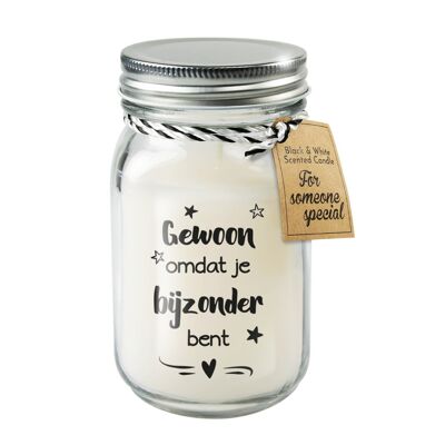 Candele profumate Black & White - Gewoon bijzonder