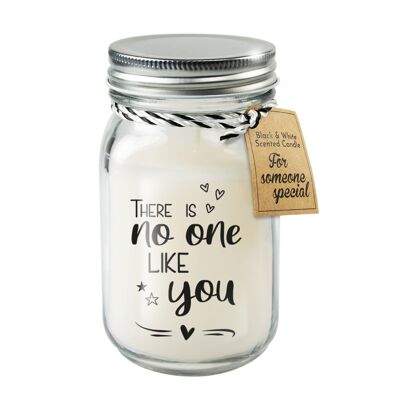 Black & White scented candles - No one like you