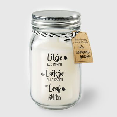 Black & White scented candles - Libje elk momint