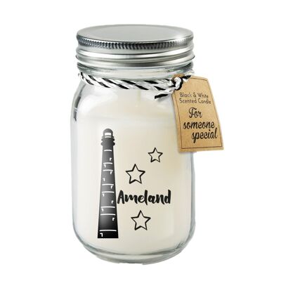 Black & White scented candles - Ameland