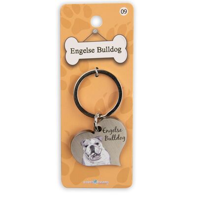 Dieren sleutelhangers - Bulldog anglais