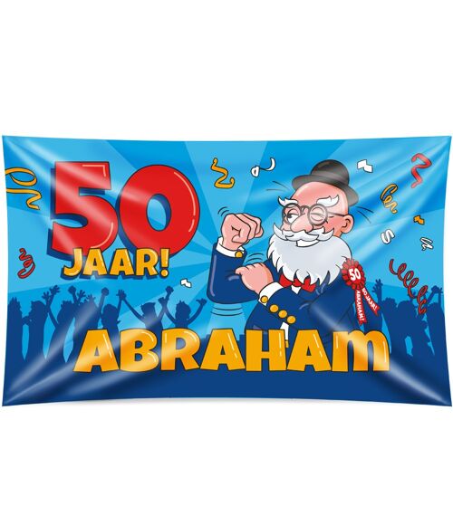Gevel vlag - Abraham cartoon