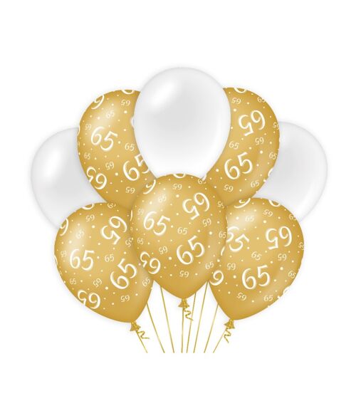Decoration balloons gold/white - 65