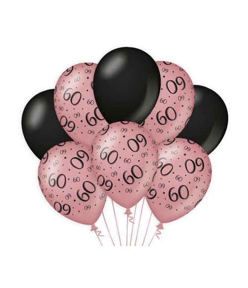 Decoration balloons rose/black - 60