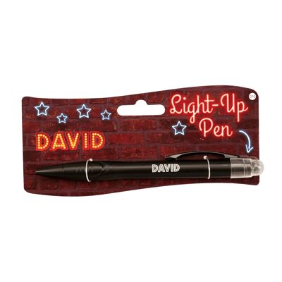Bolígrafo iluminado - David