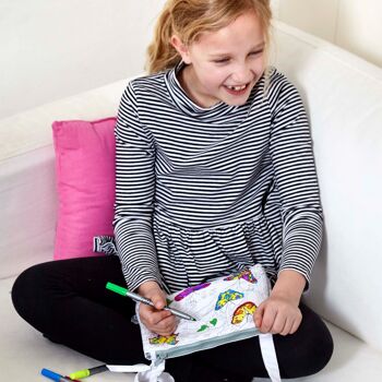 Artisanat DIY pour enfants – Activité créative de couleurs – Sac à bandoulière papillon 6