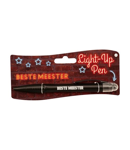 Light up pen - Beste meester