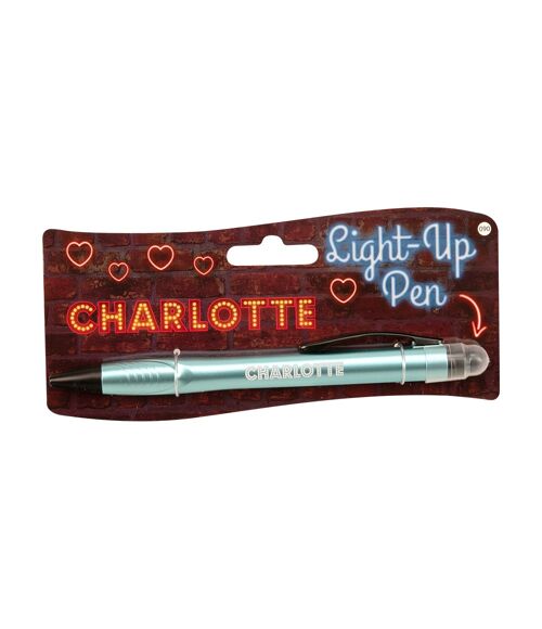 Light up pen - Charlotte